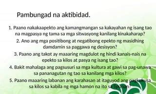 Paano Itaguyod ang Pag.